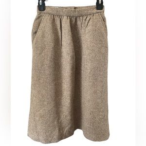 VINTAGE 100% Wool Skirt by Intuitions, made in the U.S.A. Tiny hole, see photos!